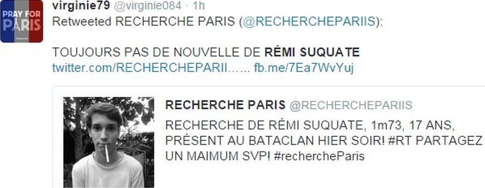 Tweet searching for Remi Suquate