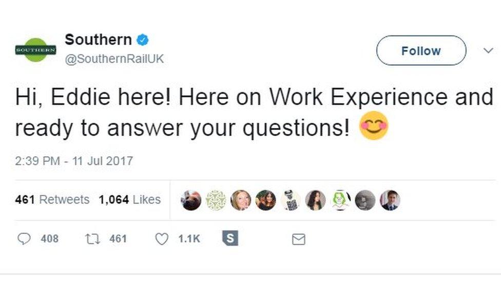 Hi, Eddie here! Here on Work Experience and ready to answer your questions!