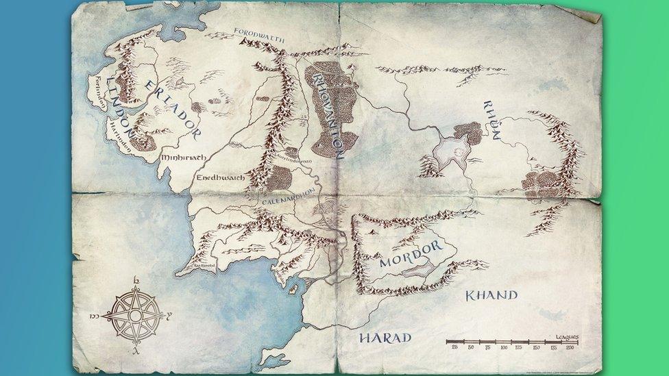 Middle-Earth map