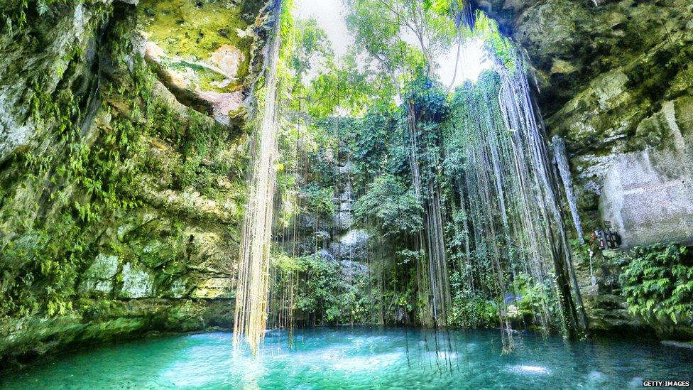 A cenote in Mexico