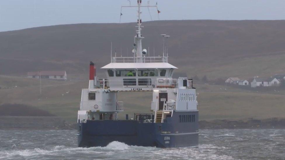 Ferry in Shetland