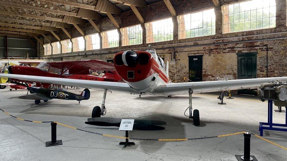 planes currently on show at the museum