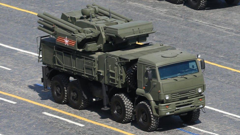 The Russian SA-22 surface-to-air missile system