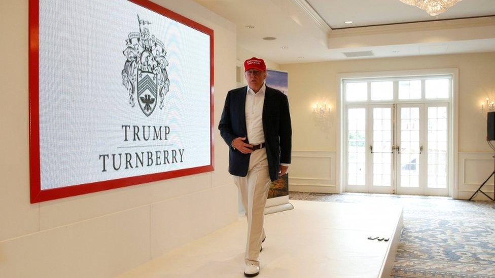 Donald Trump at Turnberry