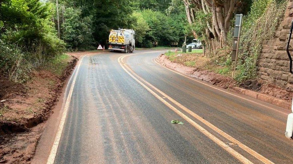 The A358 has now re-opened