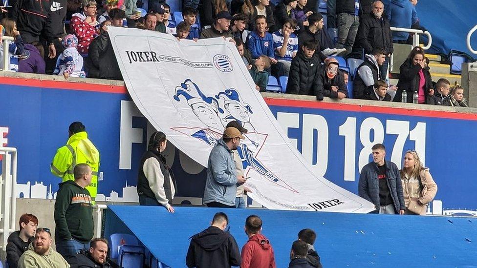 Joker banner at Reading FC