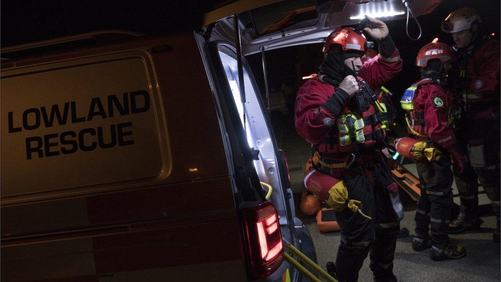 Rescue worker in Jaywick