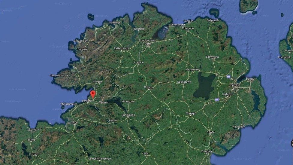 The epicentre is thought to be about 15km north-east from Ballyshannon