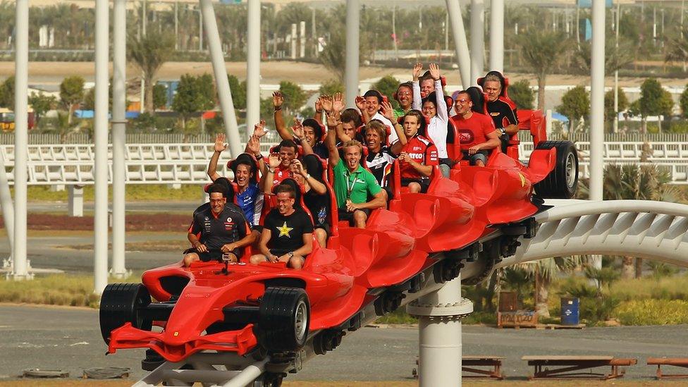 Rollercoaster in Abu Dhabi