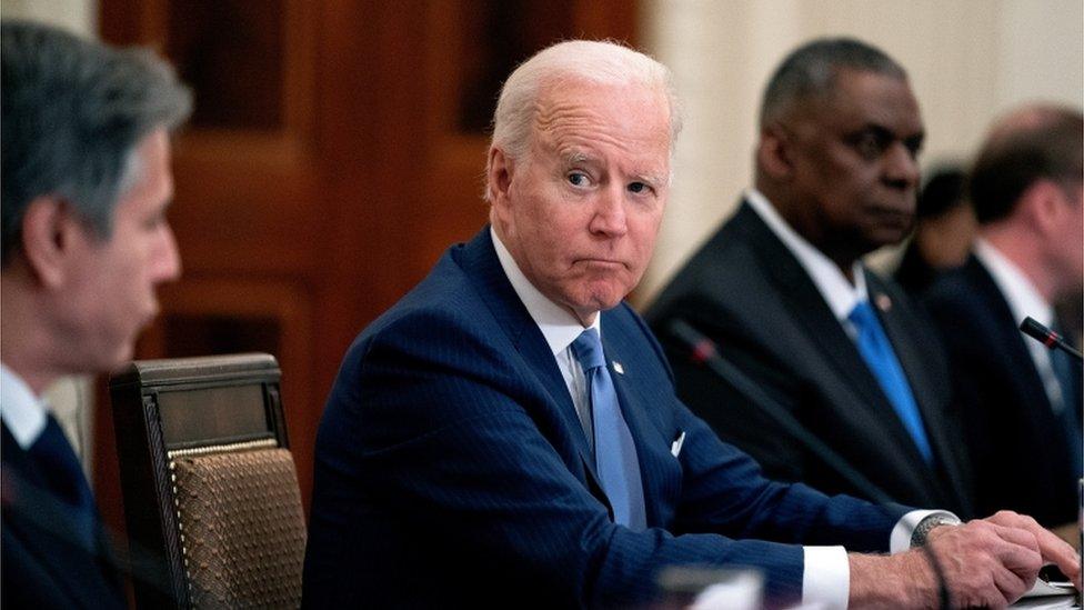 Joe Biden holds talks with South Korean President Moon Jae-In