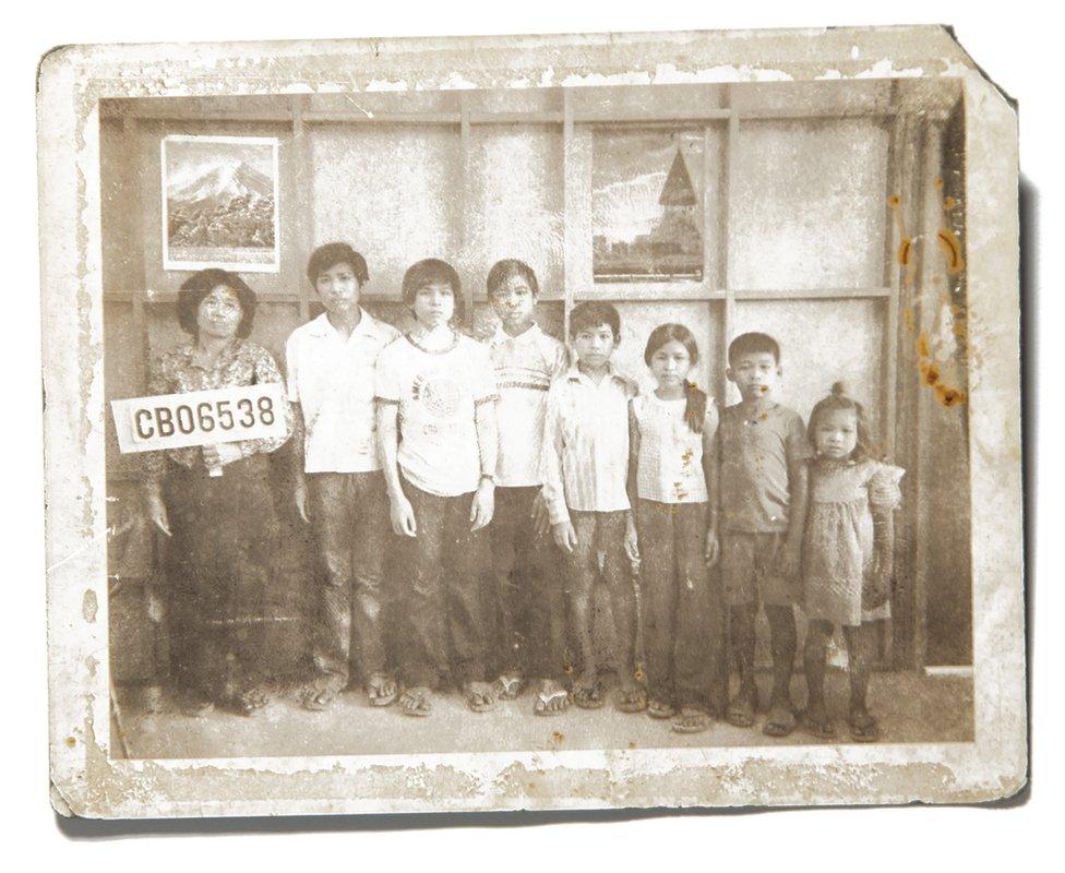 At the Chonburi Refugee Camp, Thailand, 1981