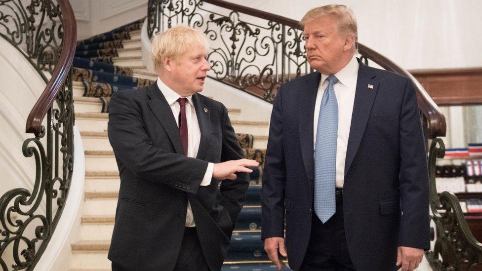 Boris Johnson and Donald Trump