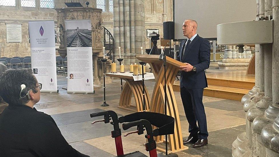 Robert Rinder at Exeter Cathedral