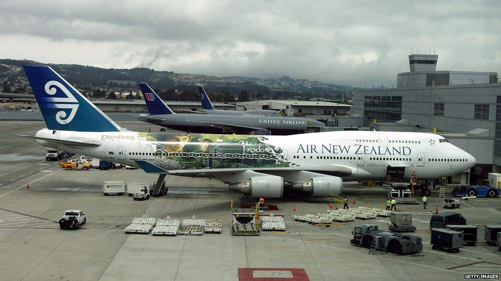 An Air New Zealand plane