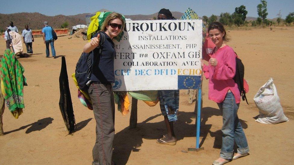 Jo Cox pictured working as a humanitarian aid worker