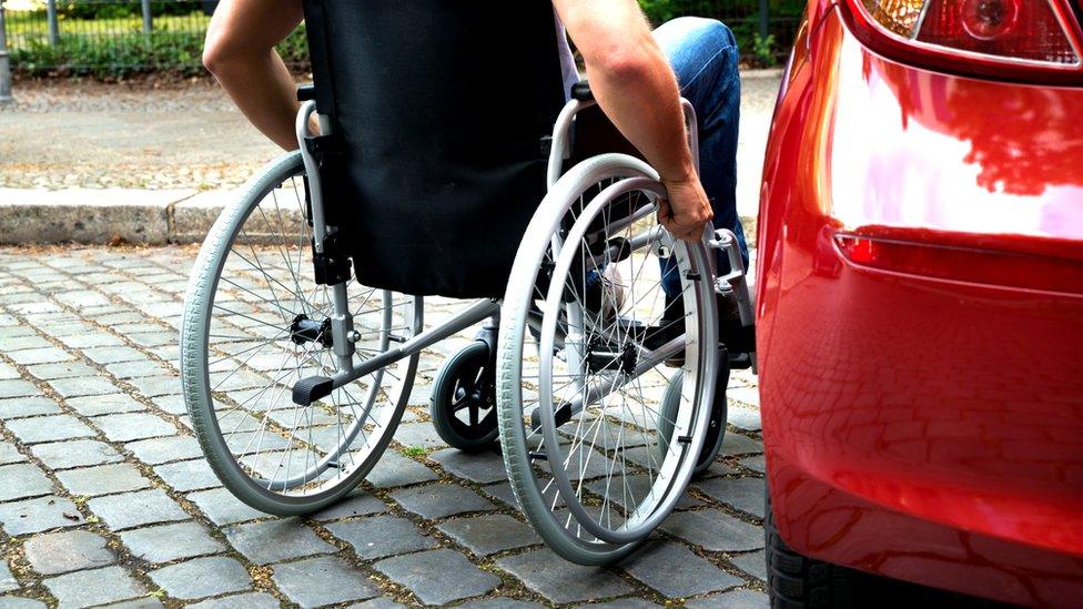 Wheelchair and car