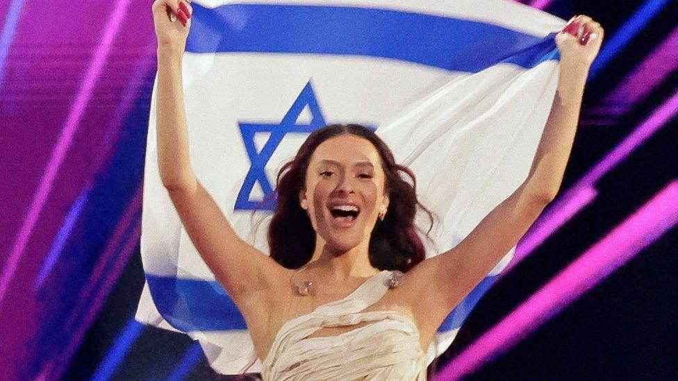 Israel's Eden Golan during the Eurovision flag parade