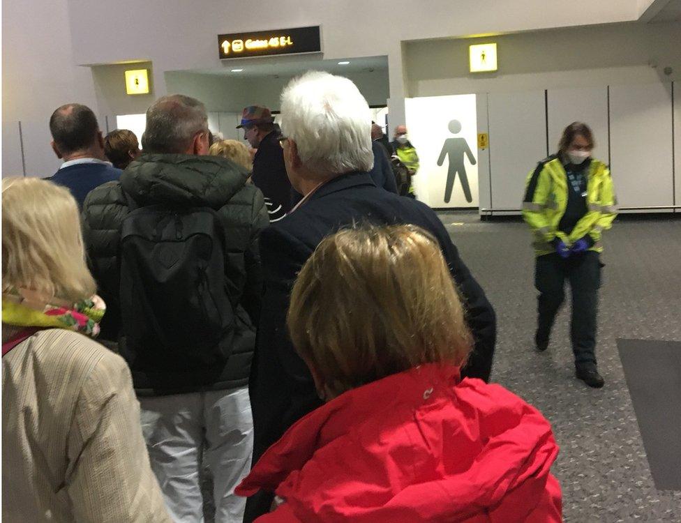 Passengers at Gatwick