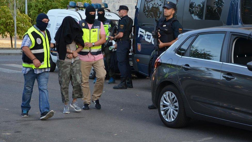 Haque being arrested