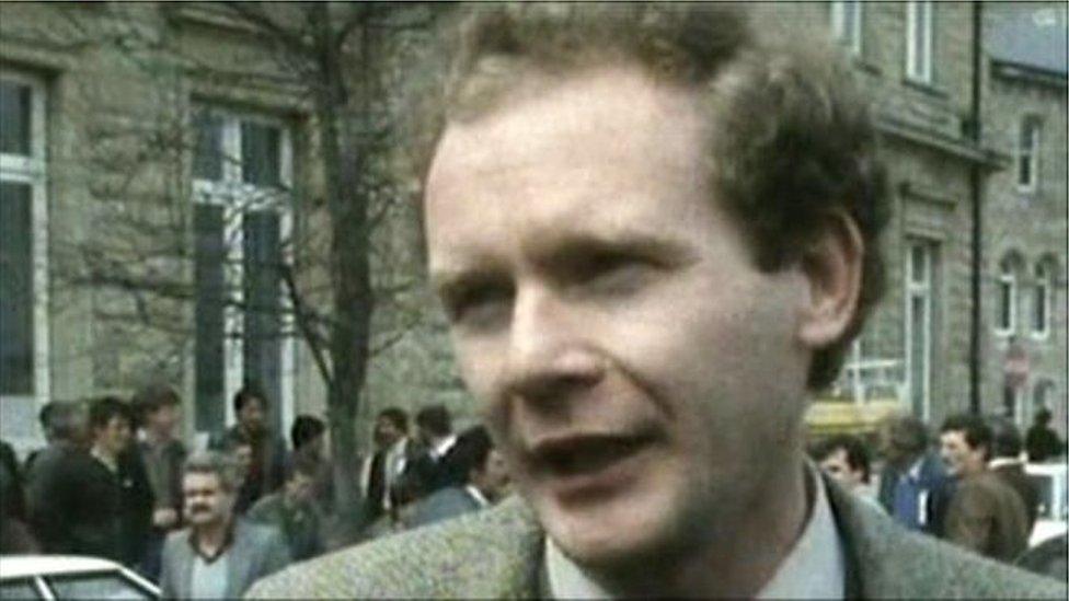 Martin McGuinness says he made the transition to politics in the mid-1970s