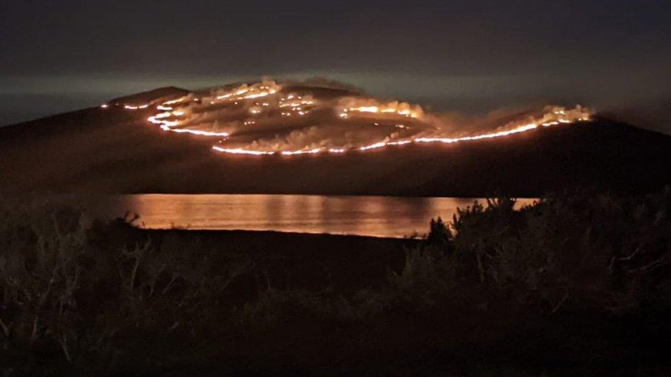 Mournes on fire