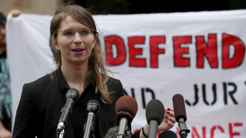 Former US Army intelligence analyst Chelsea Manning