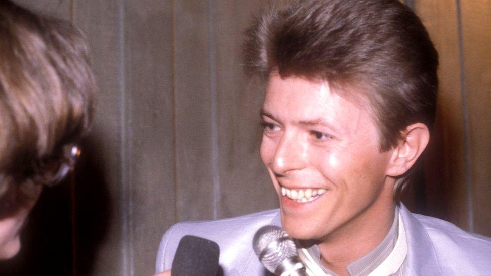 David Bowie being interviewed in 1981