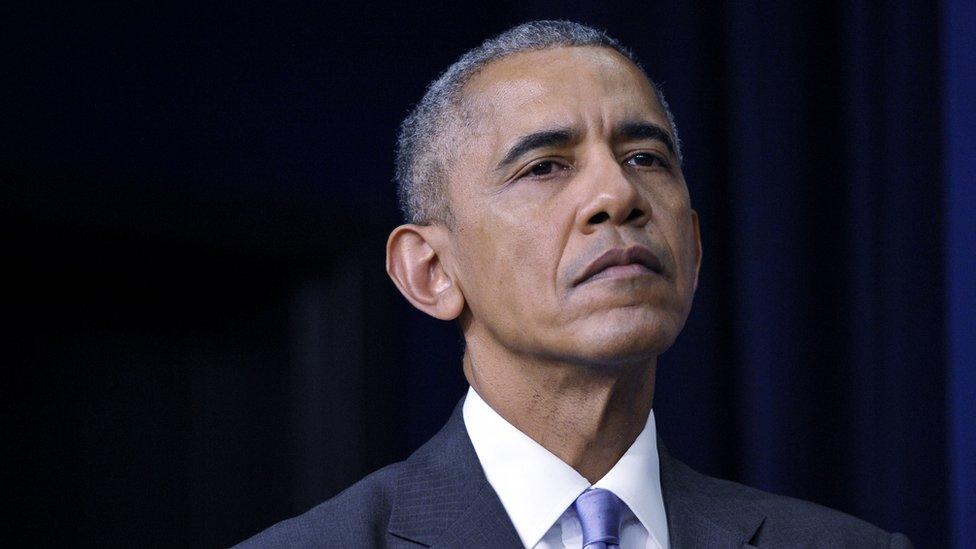 US President Barack Obama during a signing ceremony for the 21st Century Cures Act in Washington, DC