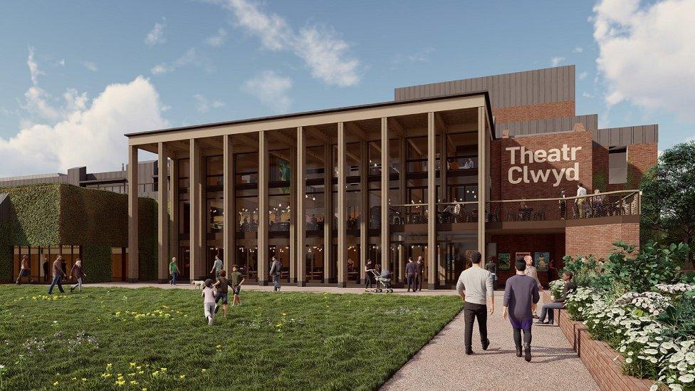 Artist impression of revamped Theatr Clwyd