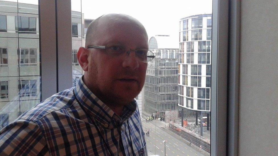 Bangor man Nathan Magee was in his office at the European Parliament when the explosion happened at the nearby metro station