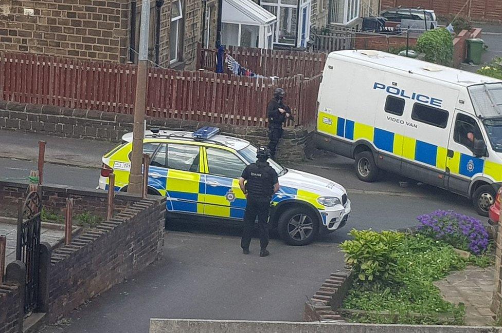 Raid in Huddersfield