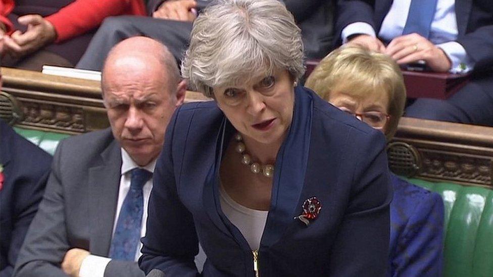 Damian Green and Theresa May in the House of Commons