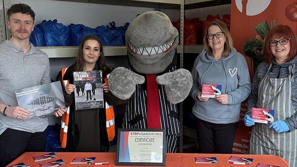 Left to right: Zac Roberts and Hayley Medcalf, of Blackpool Food Bank, Julie Blair, of the Big Food Truck and Sharon Welsh-Smyth, Blackpool Food Bank volunteer