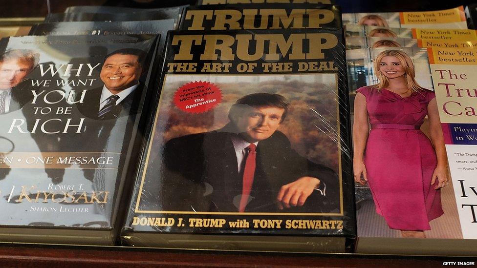 Donald Trump's 1987 best-seller The Art of the Deal.