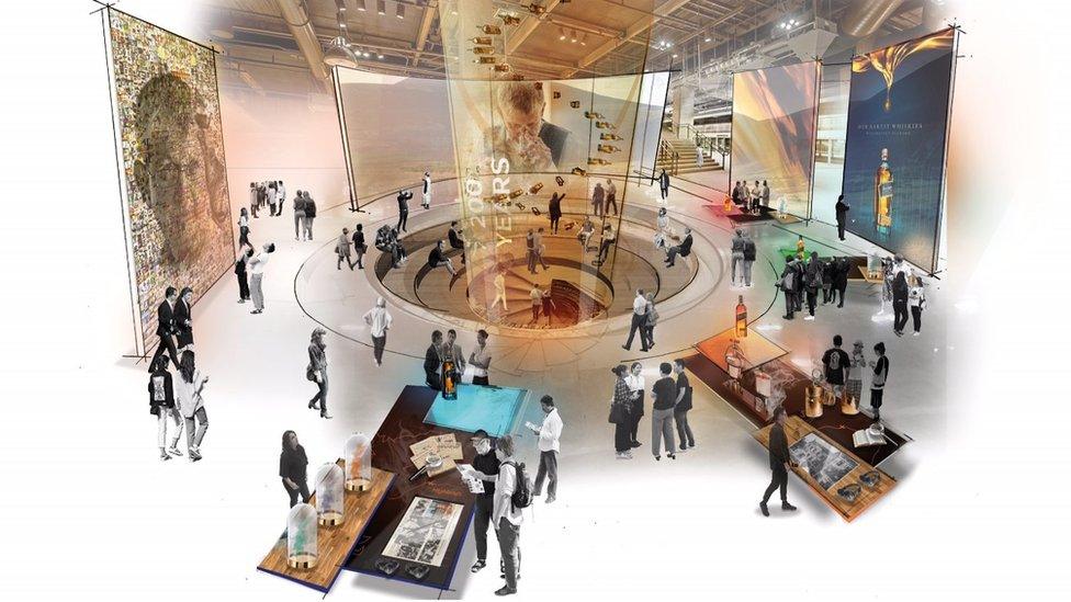 Artist's impression of the planned Johnnie Walker "immersive visitor experience"