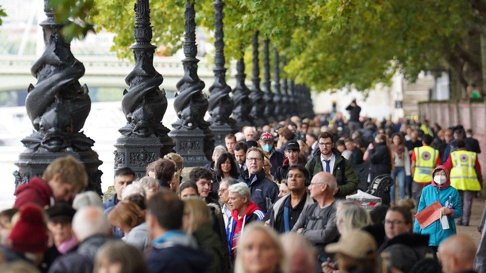 Queues on the South Bank