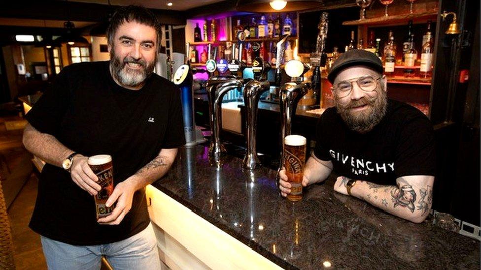 Gareth Kelly and Mikey Lennon, owners of the Kings Arms in Fenwick