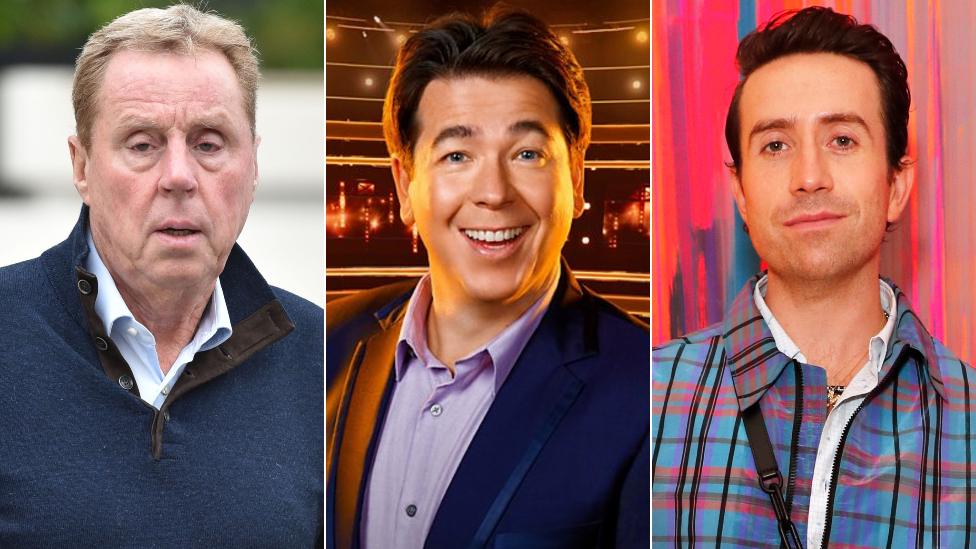 Harry Redknapp, Michael McIntyre and Nick Grimshaw