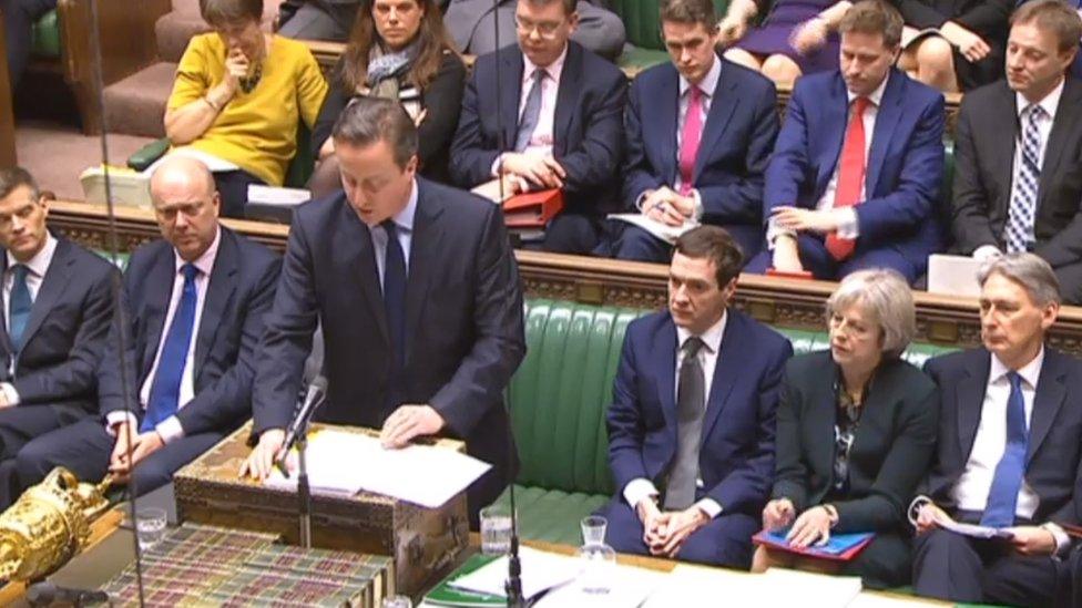 David Cameron at PMQs