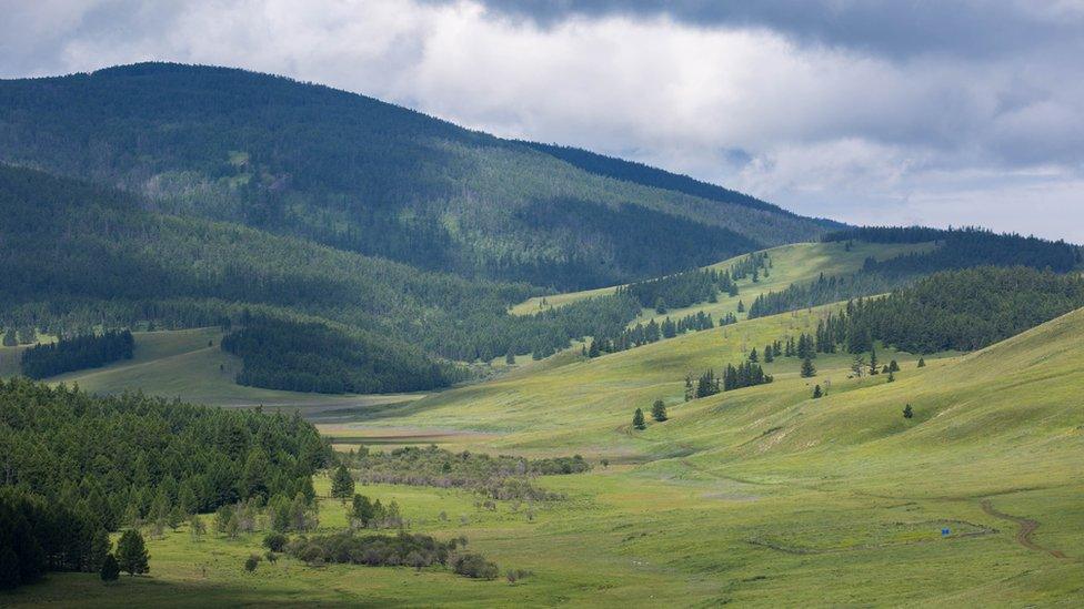 Khangai mountains