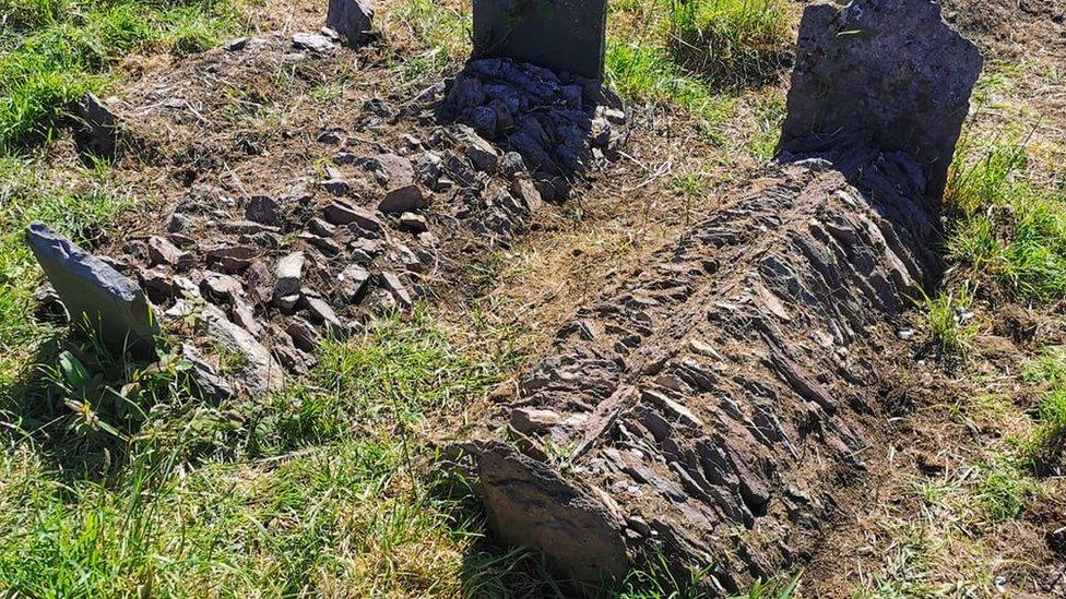 graves at St Matthew's Templebreedy Church