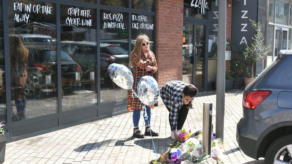 Floral tributes