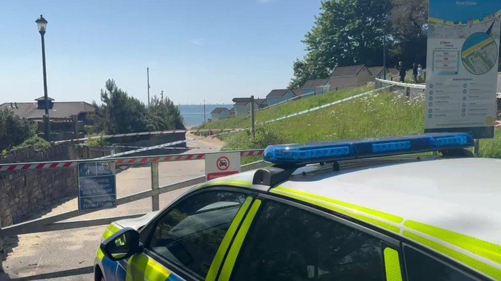 Cordon at Durley Chine Beach