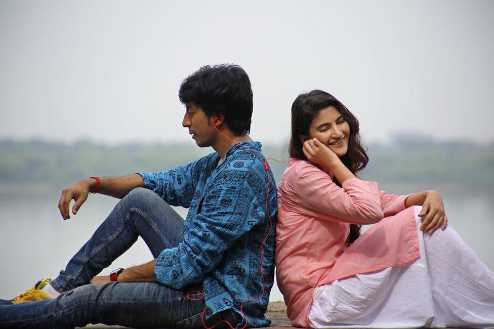 Anshuman Jha and Shivani Raghuvanshi in the film