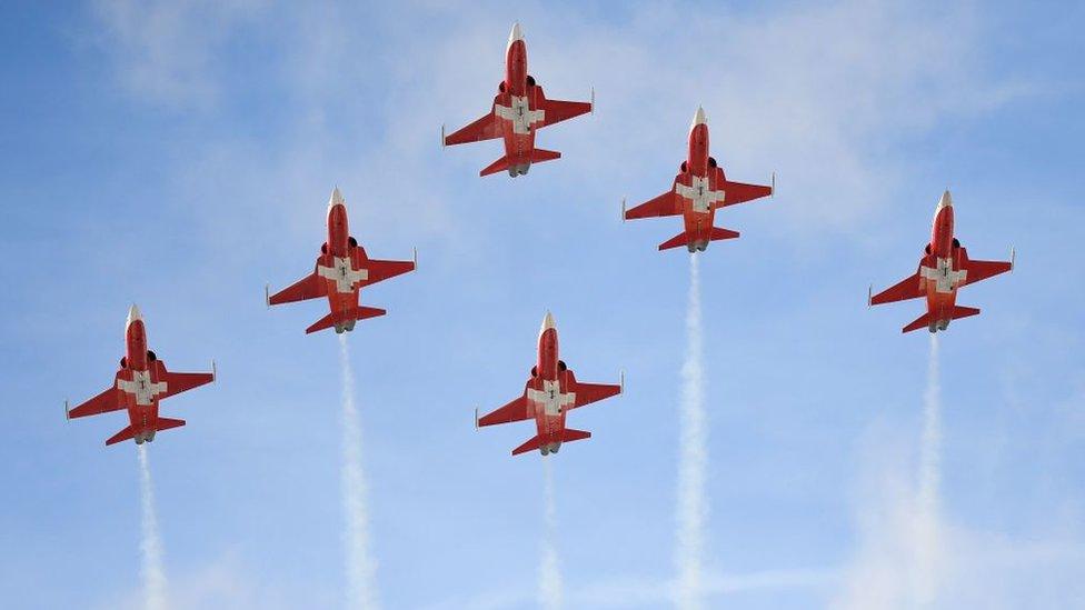 Patrouille Suisse aircraft