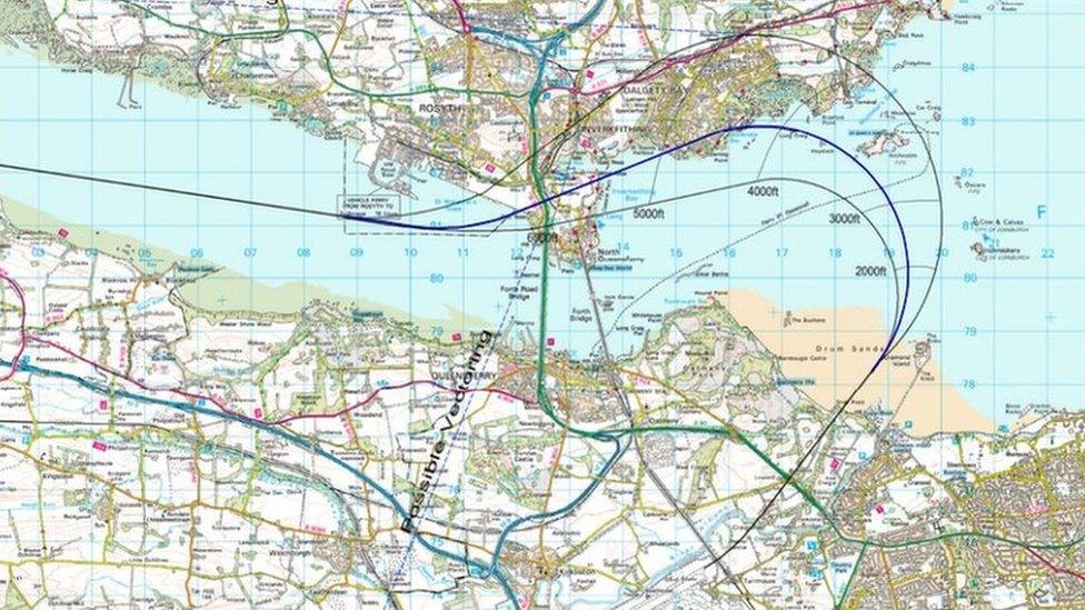 Proposed flight path E7a