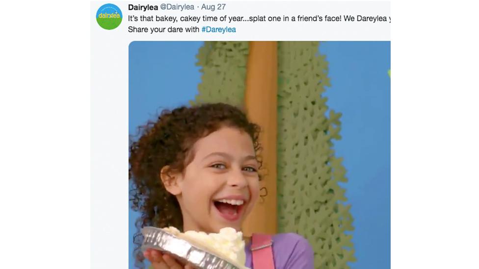 Dairylea Twitter ad