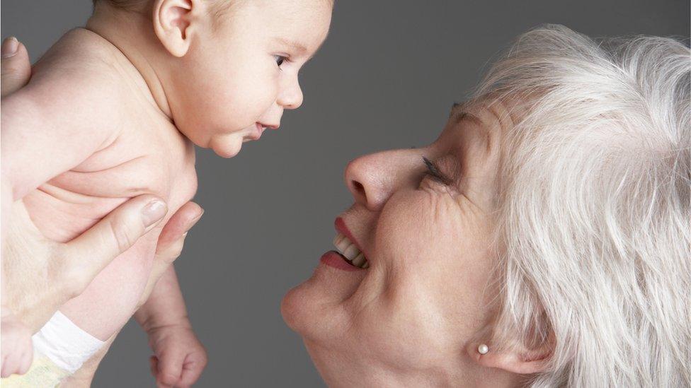 Woman with baby