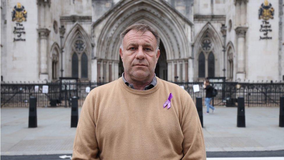 Paul Battersbee outside the High Court