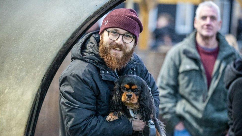 Jack Sargeant and his dog Coco